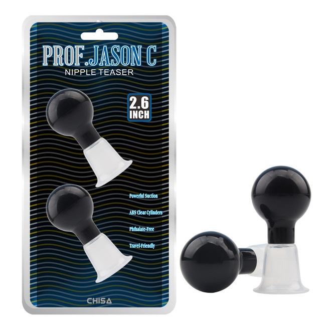 Помпы для сосков Prof.Jason C 2.6", черные