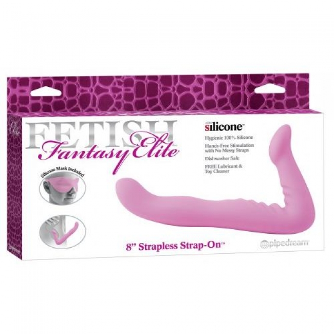 Страпон безремневой женский Strapless Strap-On 8 розовый