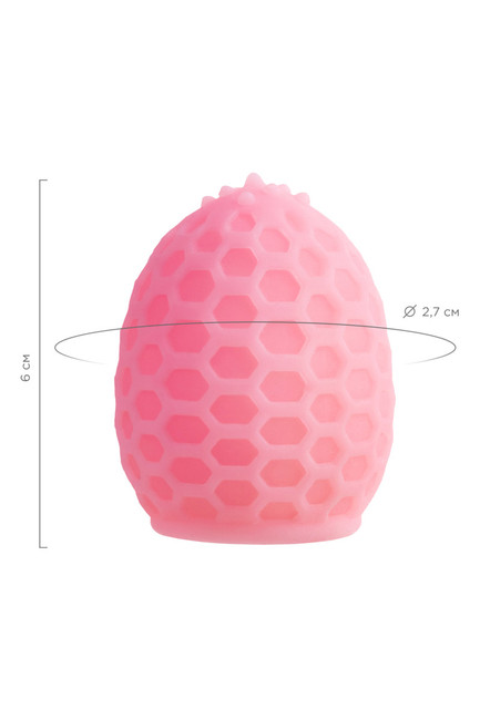 Мастурбатор A-TOYS PUFL, розовый, ТРЕ, 6 см ø 2,7 см