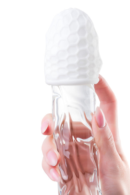 Мастурбатор A-TOYS PUFL, ТРЕ, белый, 6 см, Ø 2,7 см