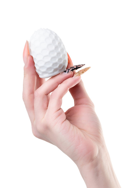 Мастурбатор A-TOYS PUFL, ТРЕ, белый, 6 см, Ø 2,7 см