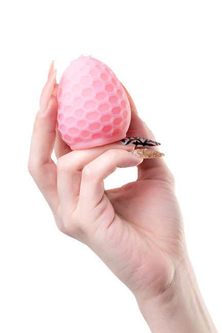 Мастурбатор A-TOYS PUFL, розовый, ТРЕ, 6 см ø 2,7 см