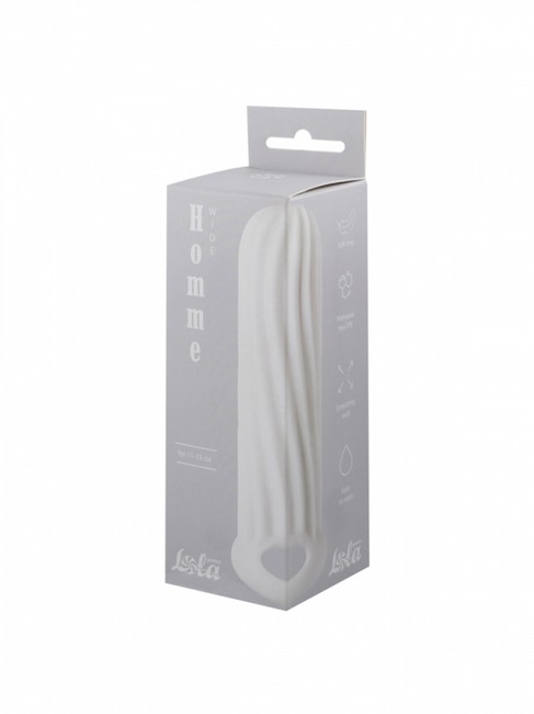 Двухсторонняя стимулирующая насадка на пенис HOMME WIDE (для 11-15 см)