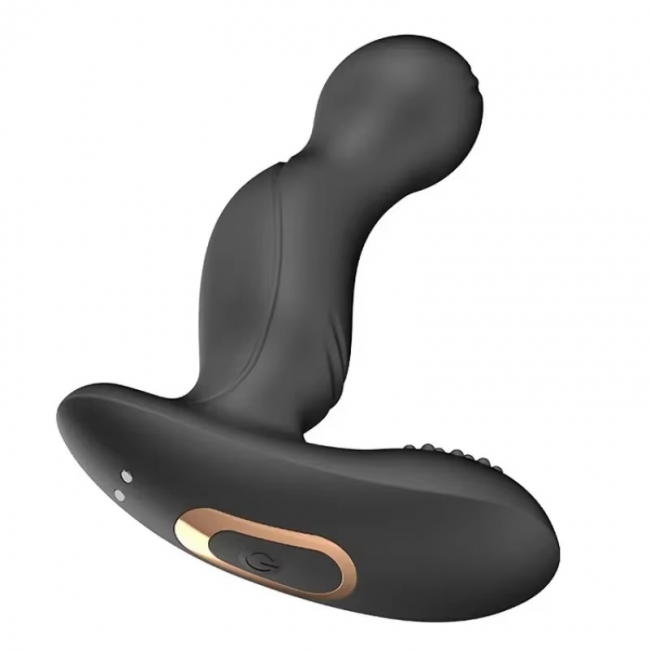 Массажер простаты с вибрацией и движущейся головкой Rosyland Anal Plug