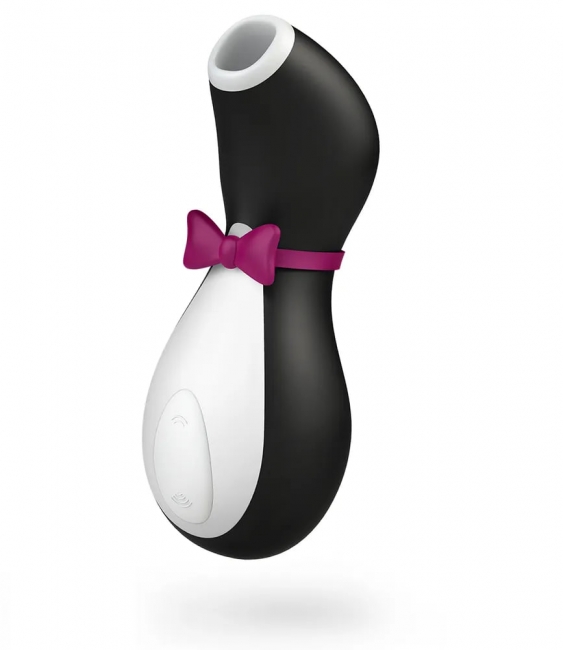 Вакуум-волновой бесконтактный стимулятор клитора Satisfyer PRO Penguin NEXT GENERATION (11 режимов , черный с белым )