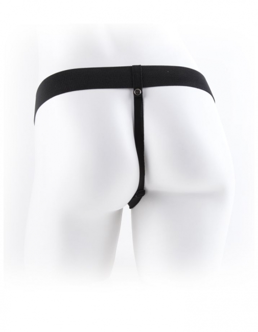 Полый страпон на ремне телесный Fetish Fantasy Series 7 Hollow Strap-On with Balls