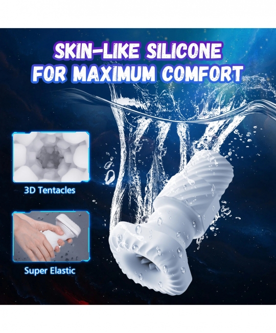 Фрикционный вибромастурбатор с нагревом Rosyland  Game Cup, чёрный