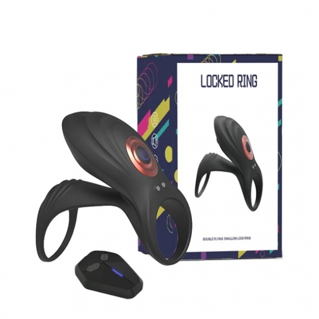 Эрекционная насадка с вибрацией Rosyland Locked Ring