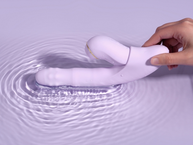 DuoGlow модульный вибромассажер со съёмным клиторальным пульсатором и приложением/ Без коробки /