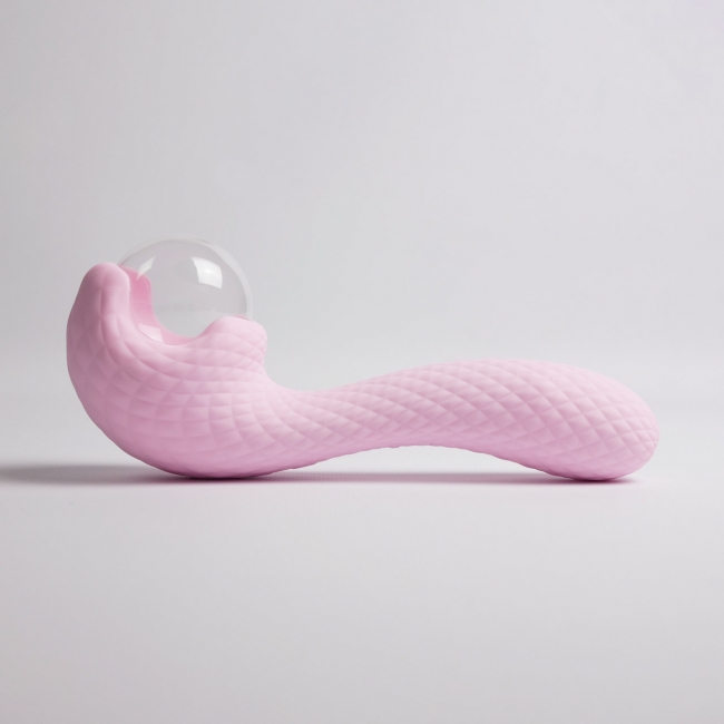 Вибромассажёр с деликатными токами, розовый