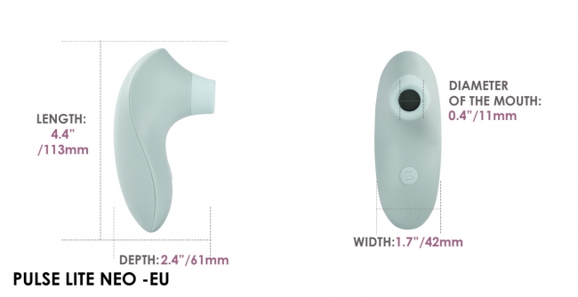 Pulse Lite Neo Мятный мембранно-волновой клиторальный стимулятор /без коробки/