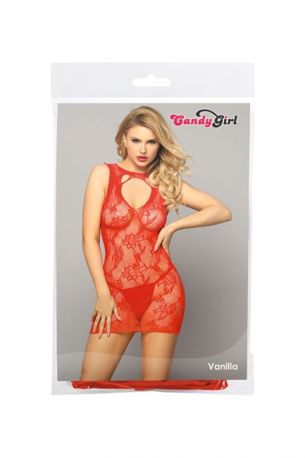 Платье-сетка и стринги Candy Girl Vanilla