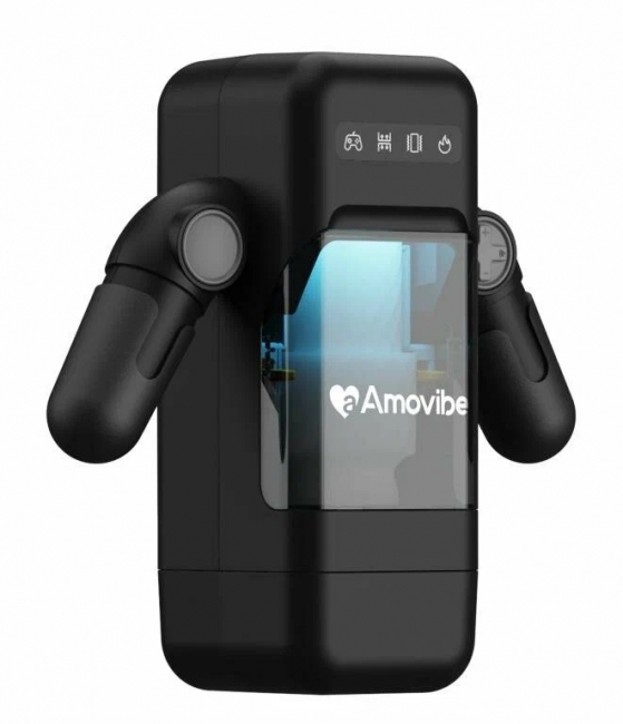 Фрикционный вибромастурбатор с нагревом Rosyland  Game Cup, чёрный