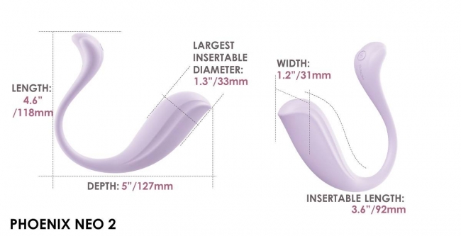 Интерактивный вибромассажер Phoenix Neo 2 SVAKOM, лиловый