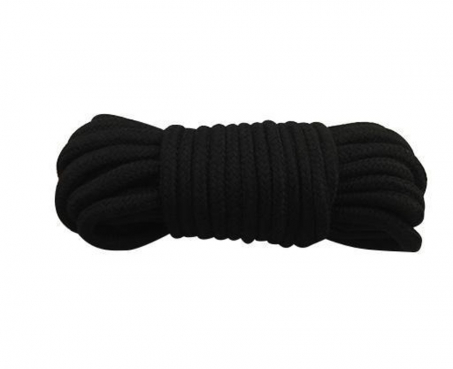 Веревка для бондажа 5 метров ROSYLAND черная