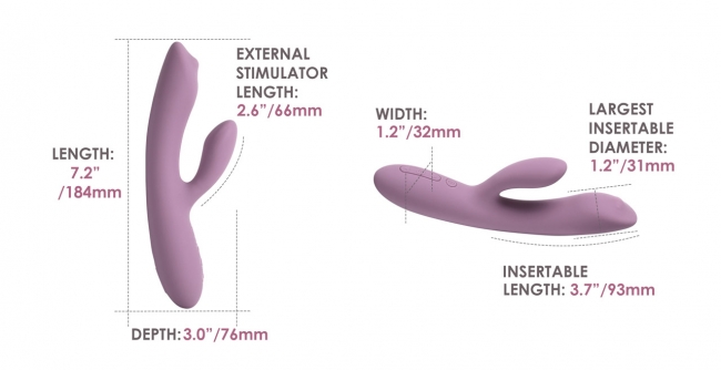 Trysta Neo Интерактивный вибростимулятор-кролик с шариком для точки G/ Без коробки /