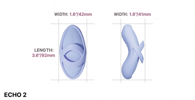 Echo 2 Вибромассажёр на пальцы с функцией нагрева  /без коробки/
