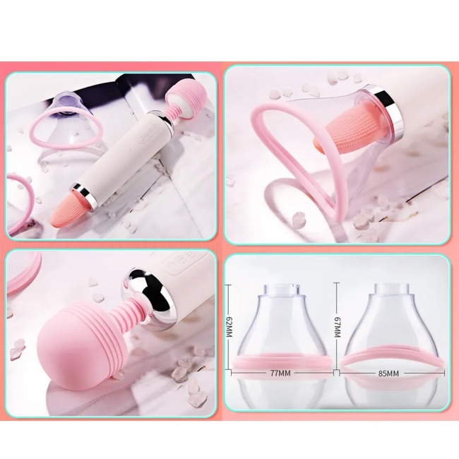 Вибратор 3 в 1 Вибратор-клиторальный стимулятор-вакуумная помпа ROSYLAND