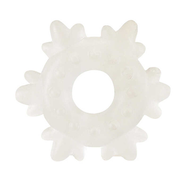 Эрекционное кольцо "Снежинка" Stretchy ( прозрачный матовый )