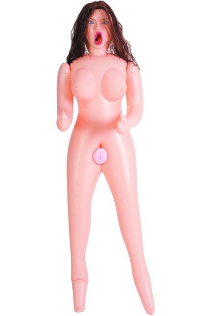 Большегрудая брюнетка с реалистичной вагиной Dolls X (3 отверстия)