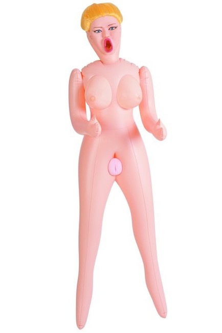 Большегрудая блондинка с реалистичной вагиной Dolls X (3 отверстия)