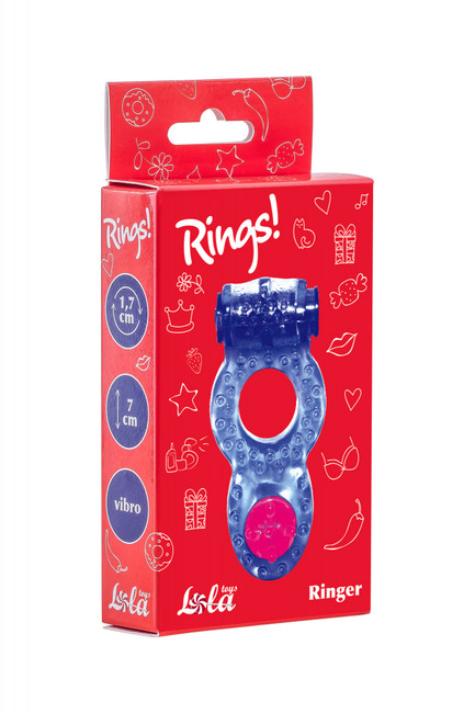 Эрекционное кольцо с вибрацией Rings Ringer purple