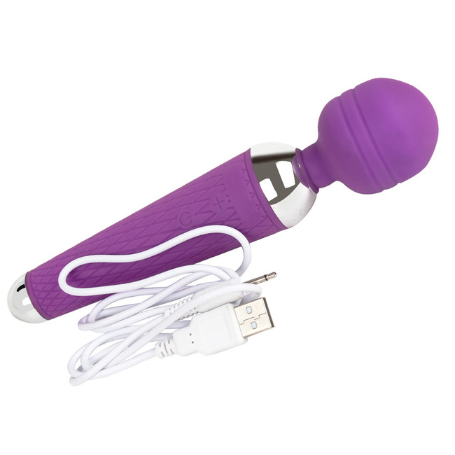Маленький мощный силиконовый вибратор Female Massage Wand 10 режимов (розовый)