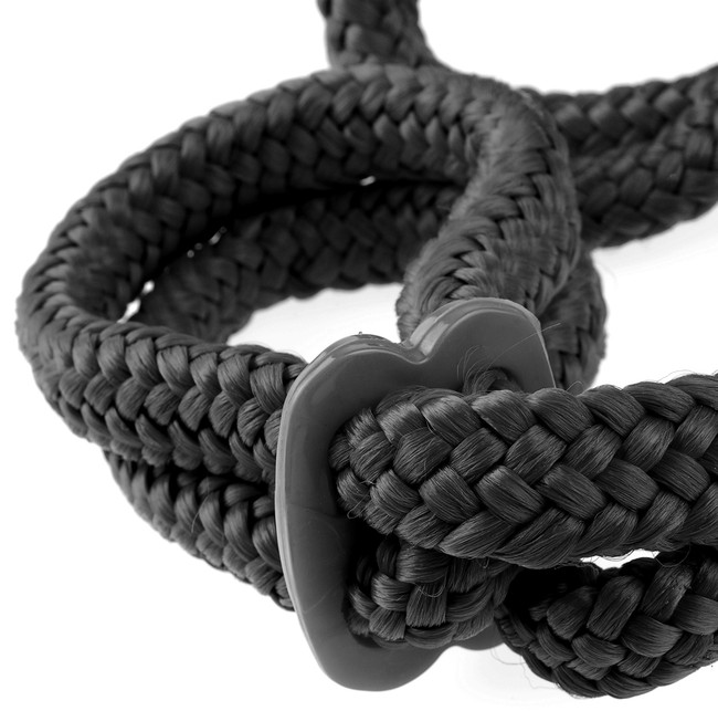 Фиксаторы Silk Rope Love Cuffs в стиле "Японский шелк" черные