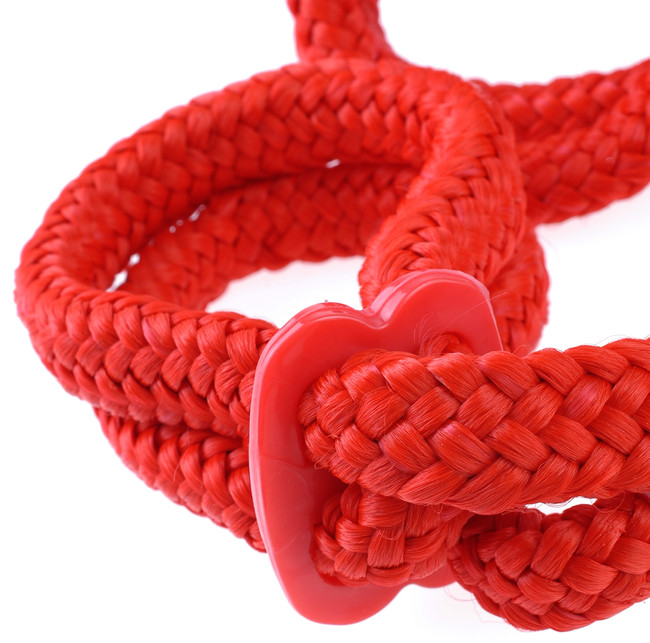 Фиксаторы Silk Rope Love Cuffs в стиле "Японский шелк" красные