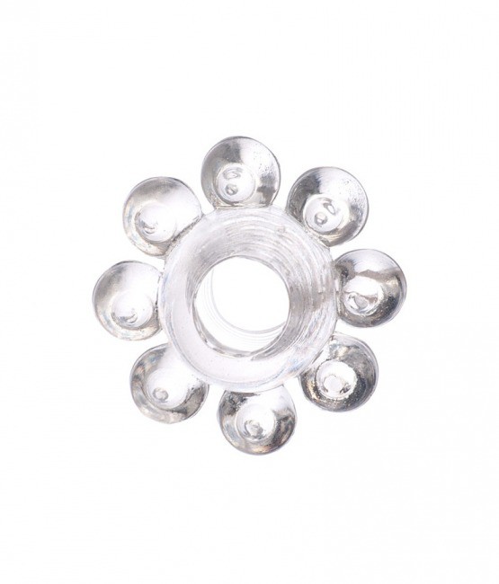 Эрекционное прозрачное кольцо на пенис "Цветок"