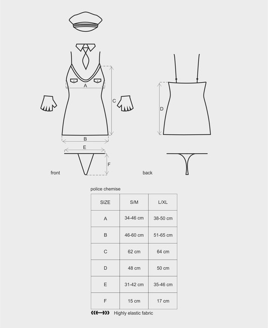 Игровой костюм Police Chemise SM (42-44)